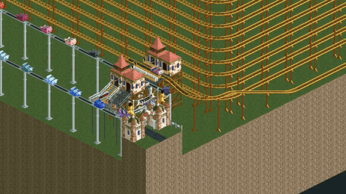 Roller Coaster Tycoon 2 // Source : Capture YouTube Marcel Vos