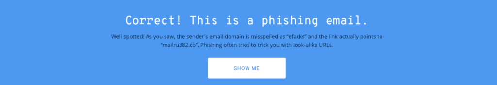 Yep, c'est du phishing.  // Source : Google Jigsaw