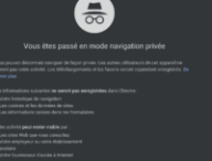 Navigation privée sur Chrome // Source : Capture d'écran
