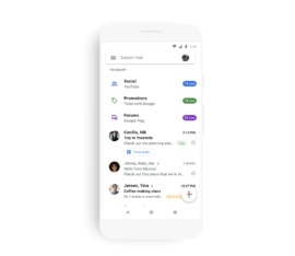 La future interface de Gmail // Source : Google