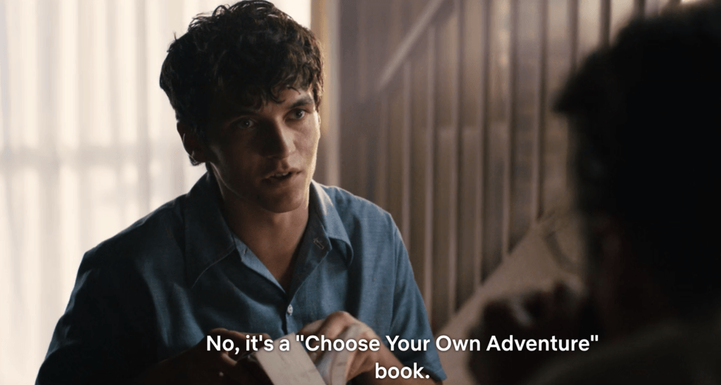 Capture d'écran de l'épisode Bandersnatch de Black Mirror // Source : Netflix Capture d'écran de l'épisode Bandersnatch de Black Mirror // Source : Netflix