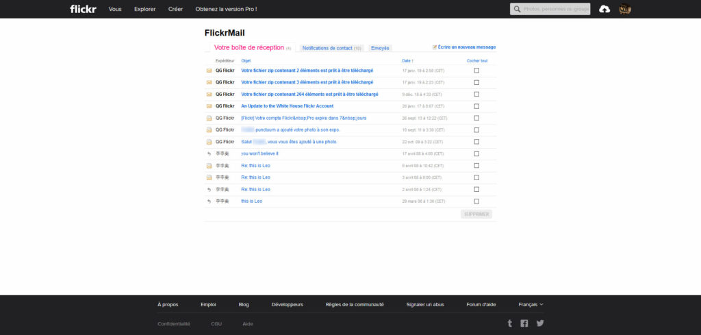 Flickr Mail Flickr Mail