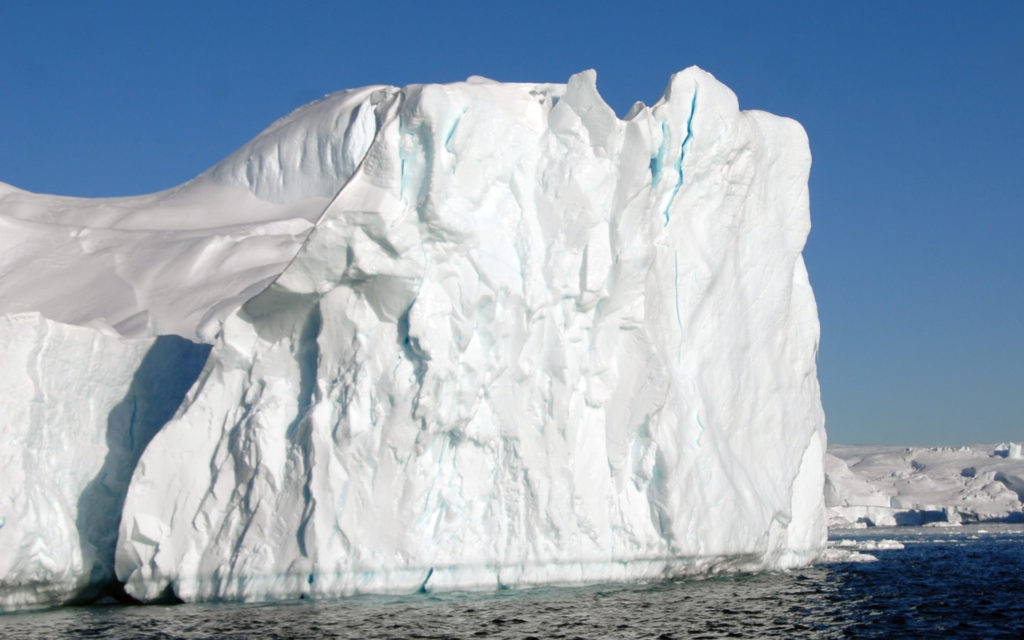La calotte du Groenland font rapidement. // Source : Pxhere/CC0 (photo recadrée)