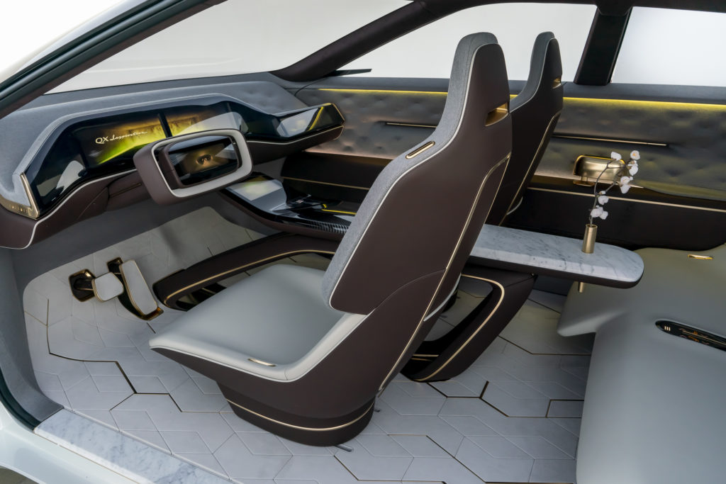 Habitacle du Infiniti QX Inspiration // Source : Infiniti Habitacle du Infiniti QX Inspiration // Source : Infiniti