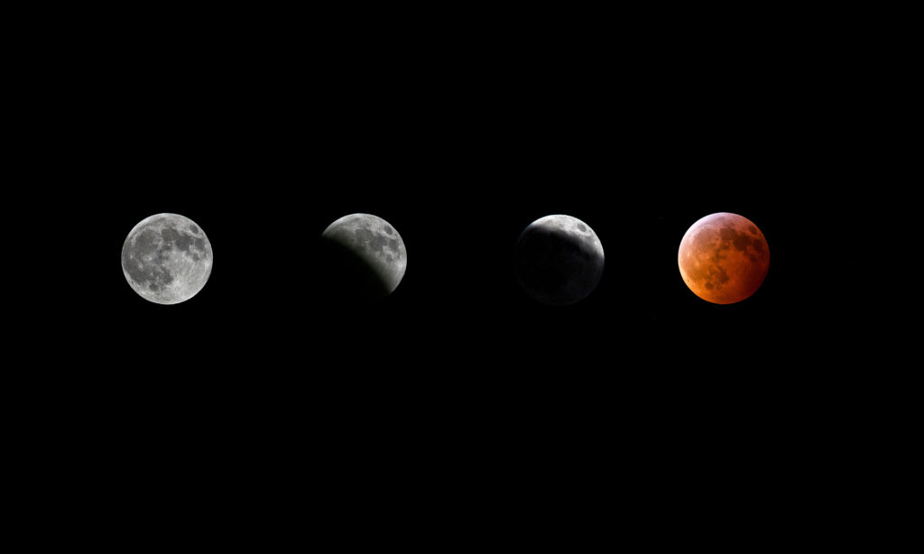 La Lune dans la nuit des 20 et 21 janvier 2019. // Source : Flickr/CC/Glass_House (photo recadrée)