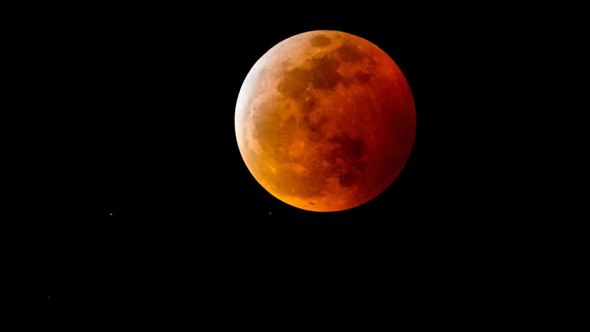 L'éclipse lunaire totale du 21 janvier 2019. // Source : Flickr/CC/Diana Robinson (photo recadrée)