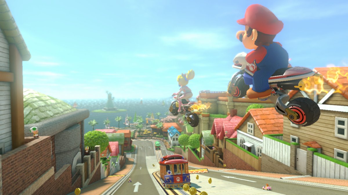 Mario survolant la vie // Source : Nintendo