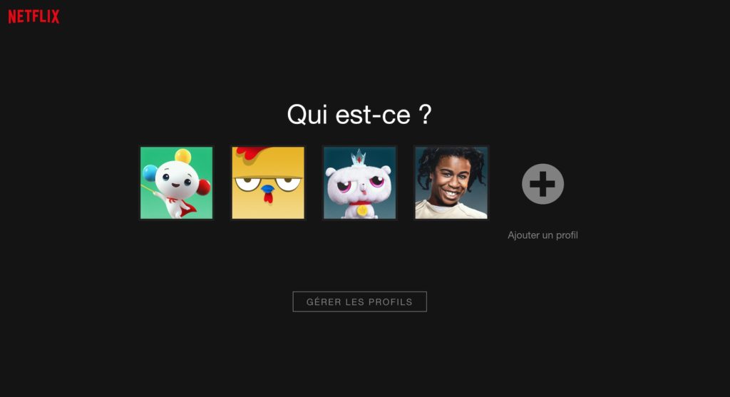 netflix profils