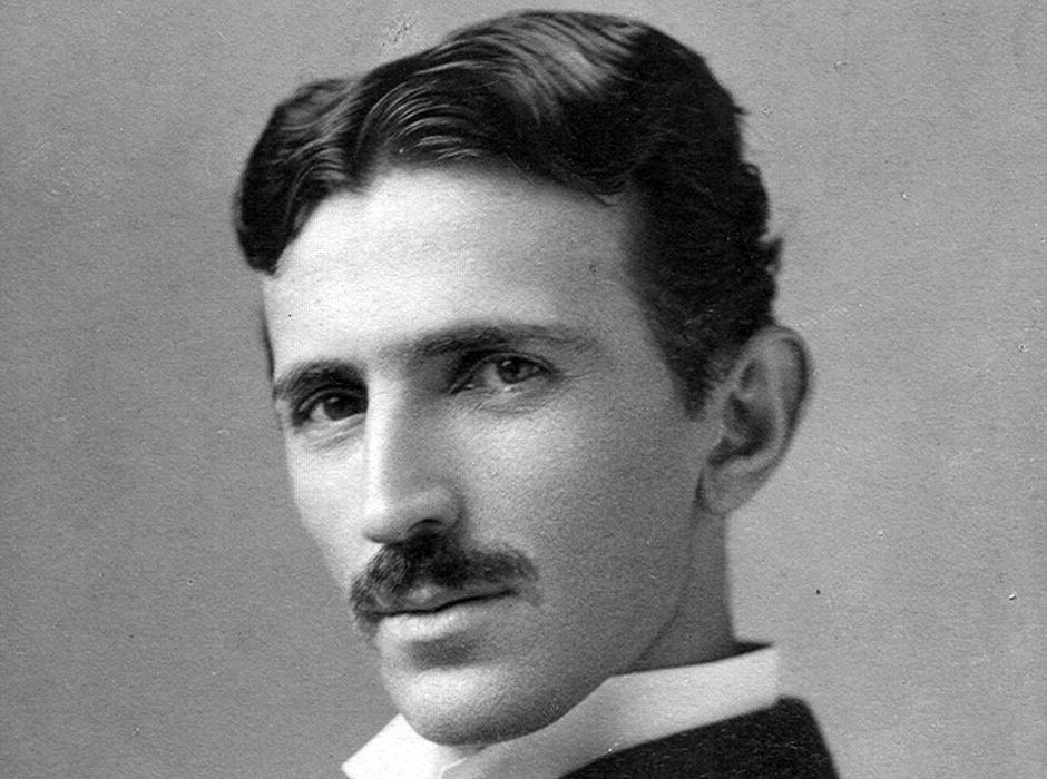 Nikola Tesla à 34 ans. // Source : Wikimedia/Domaine public (photo recadrée)