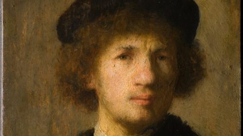 Un autoportrait de Rembrandt en 1630. // Source : Wikimedia/Domaine public (photo recadrée)