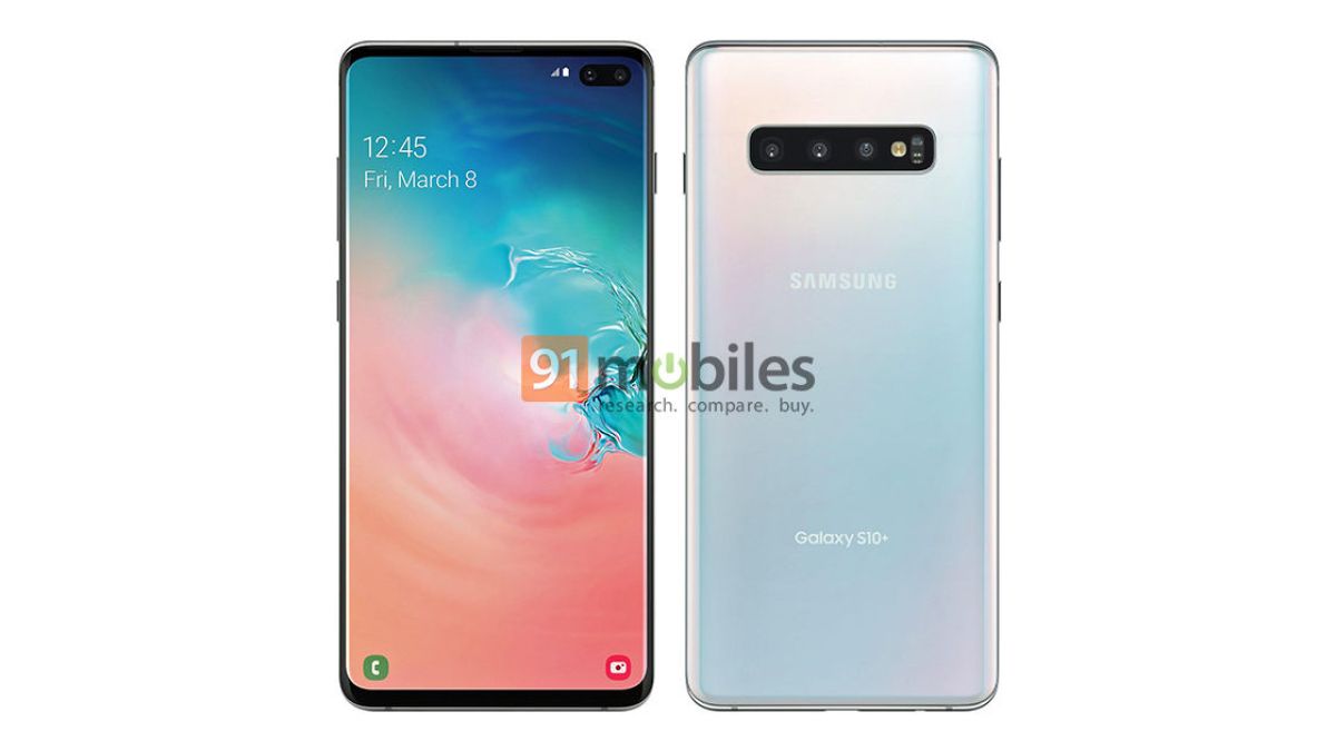 Leak Samsung Galaxy S10+ // Source : 91Mobiles