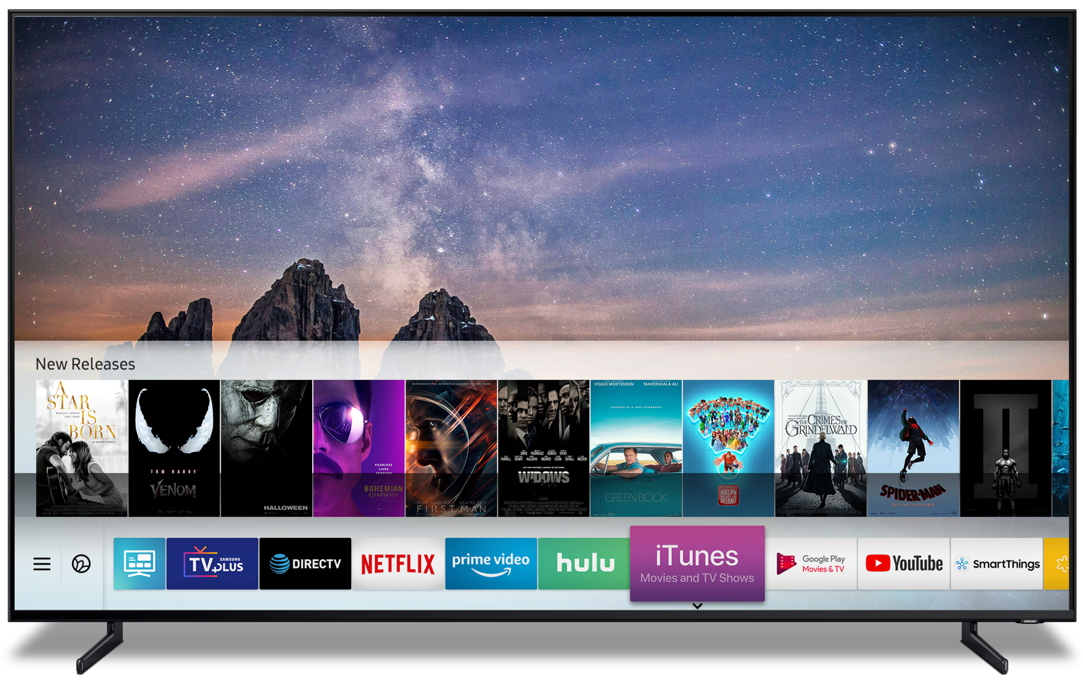 Samsung TV x iTunes // Source : Samsung