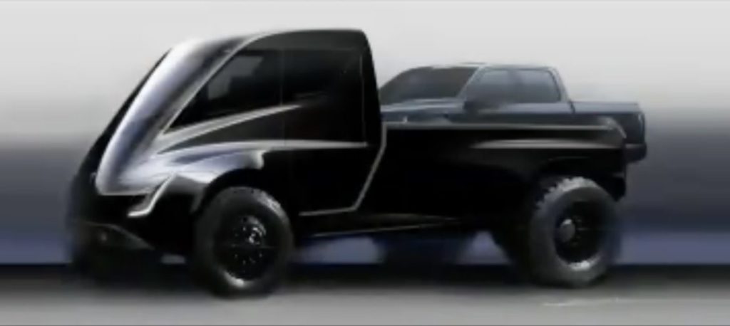 Concept pickup Tesla // Source : Tesla