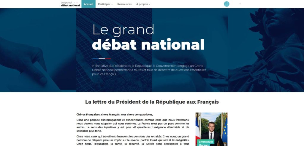 le site du Grand Débat National