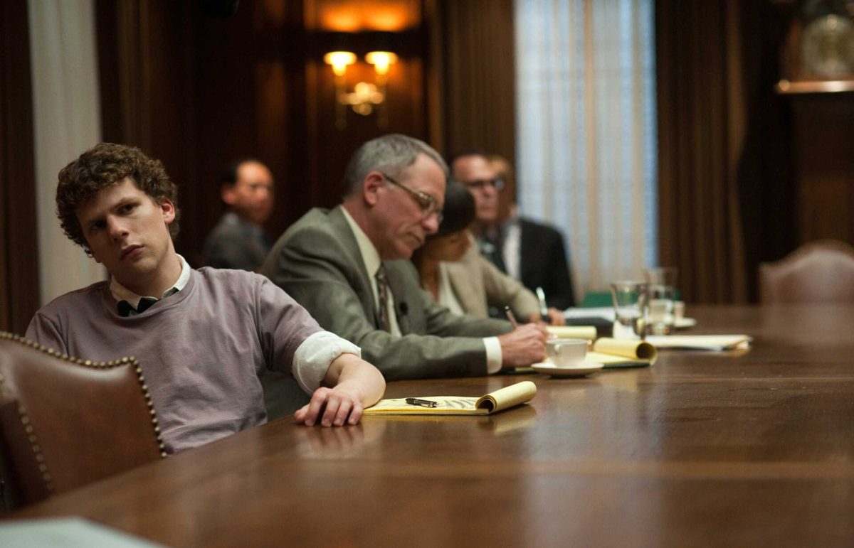 Jesse Eisenberg, en Mark Zuckerberg. // Source : Sony Entertainment Pictures