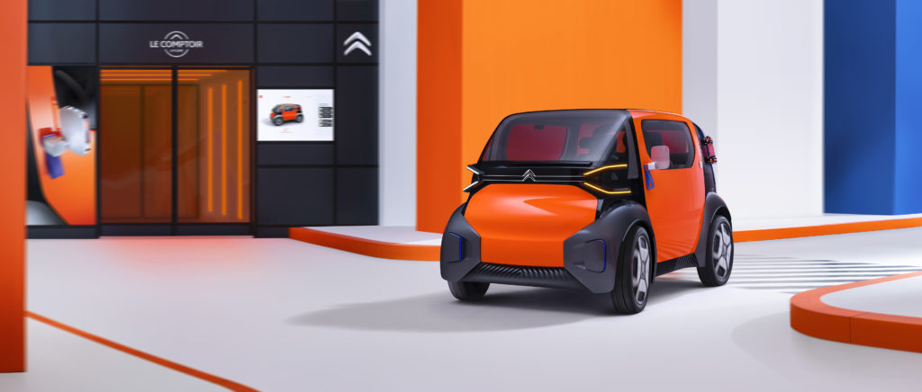 La Citroën Ami One Concept : une voiture ultra-compact et électrique // Source : Citroën