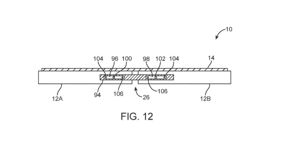 Apple smartphone pliable // Source : USPTO