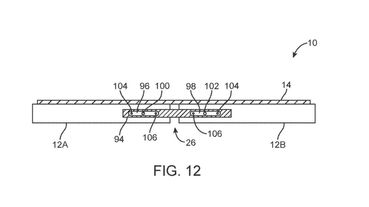 Apple smartphone pliable // Source : USPTO