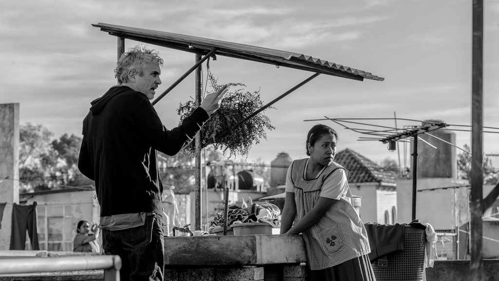 Sur le tournage de Roma // Source : Netflix Sur le tournage de Roma // Source : Netflix