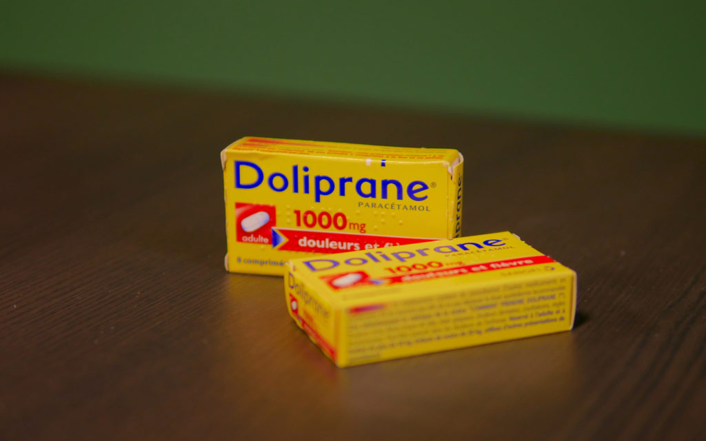 Des boîtes de Doliprane. // Source : Léa Hamadi pour Numerama