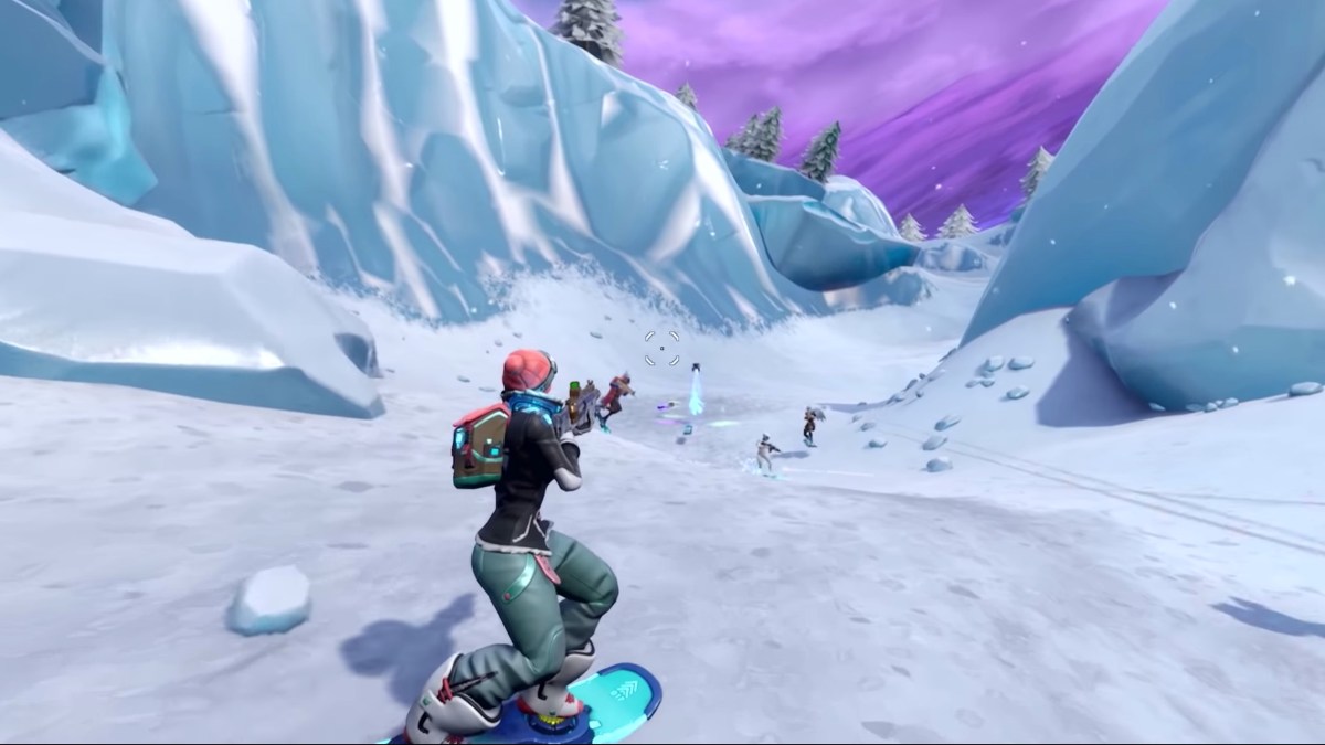 Capture d'écran du driftboard dans Fortnite // Source : YouTube/Fortnite