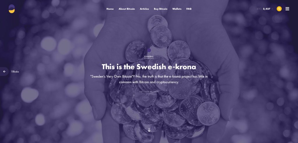L'e-krona constitue une réflexion de la banque centrale suédoise sur réflexions sur l’émission potentielle d’une monnaie banque centrale digitale.