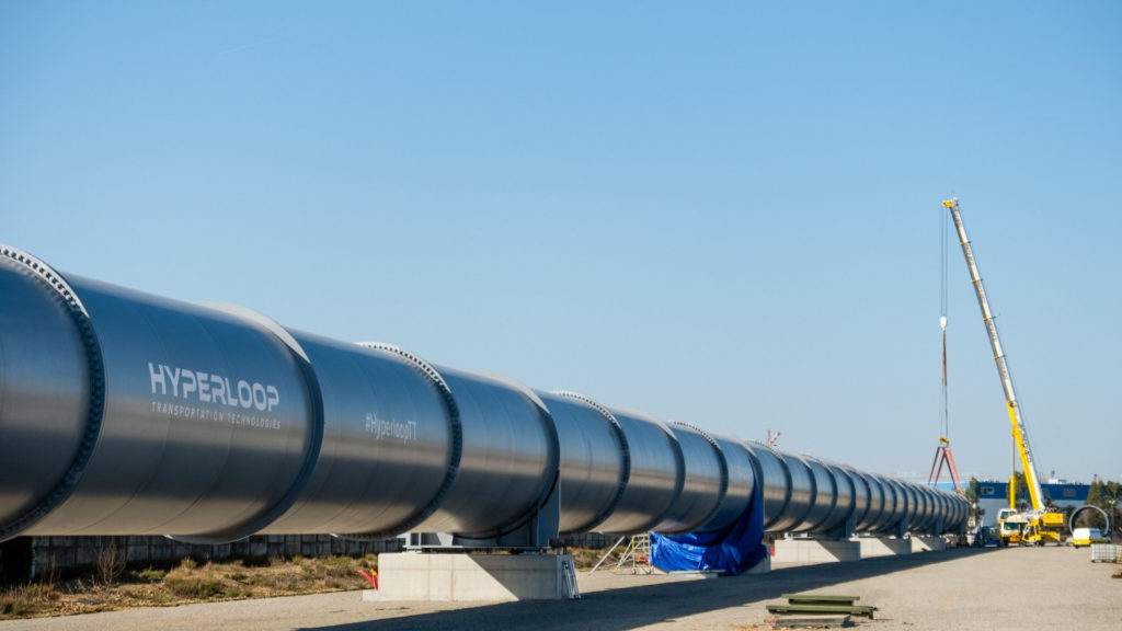 La piste de HyperloopTT à Toulouse // Source : HyperloopTT