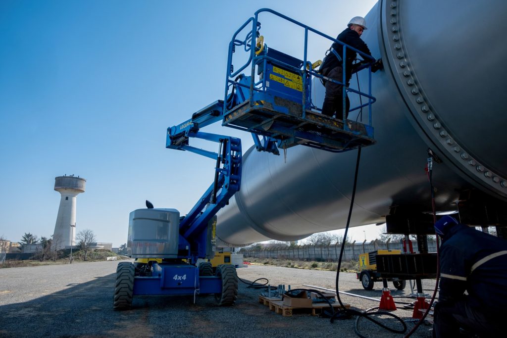 Il reste encore quelques semaines avant que la construction ne soit finalisée // Source : HyperloopTT