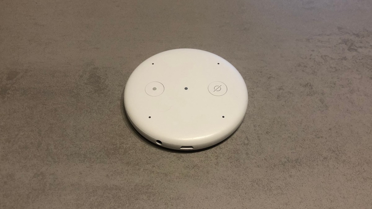 Amazon Echo Input (face) // Source : Maxime Claudel pour Numerama