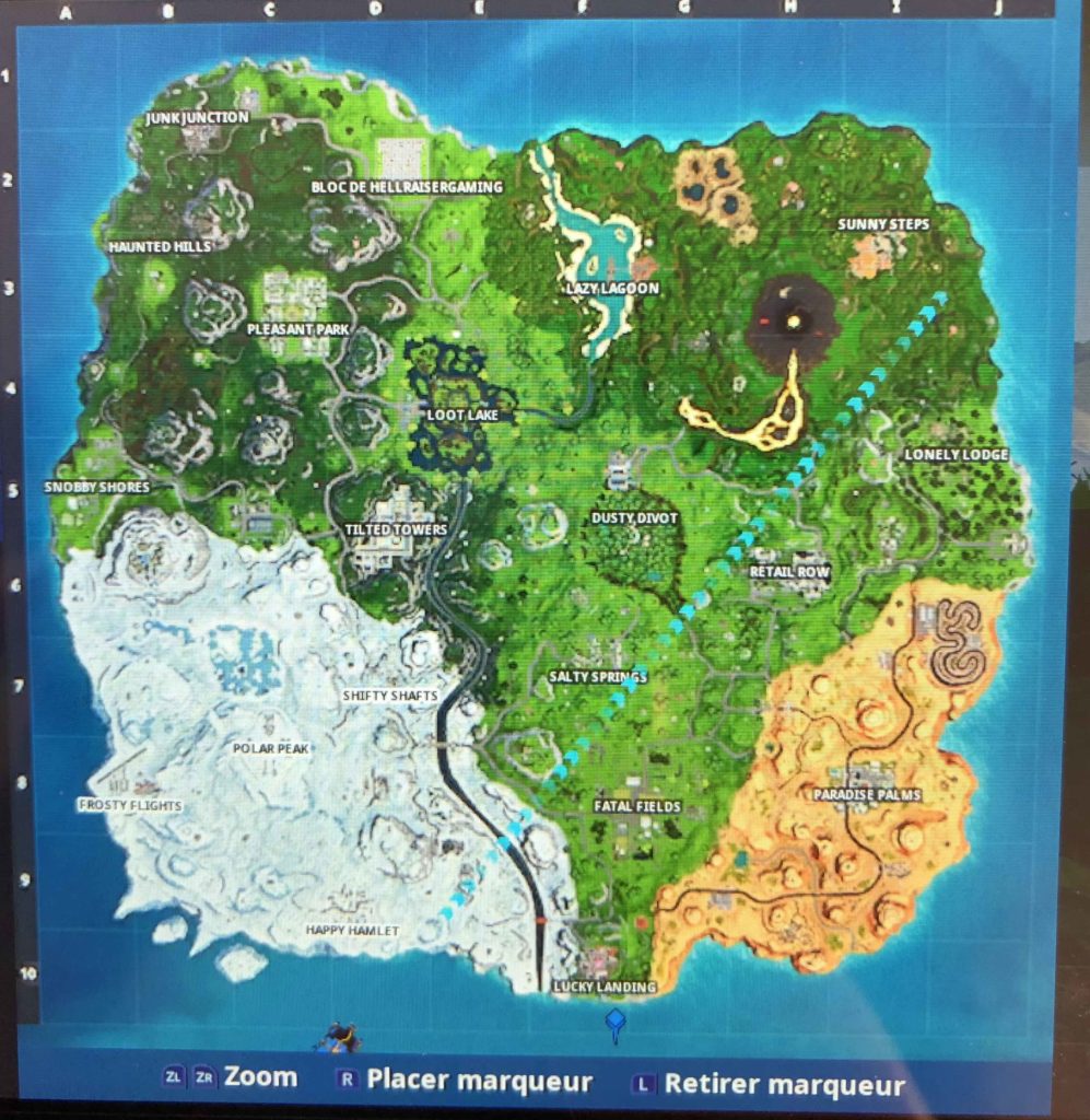 La nouvelle carte Fortnite saison 8