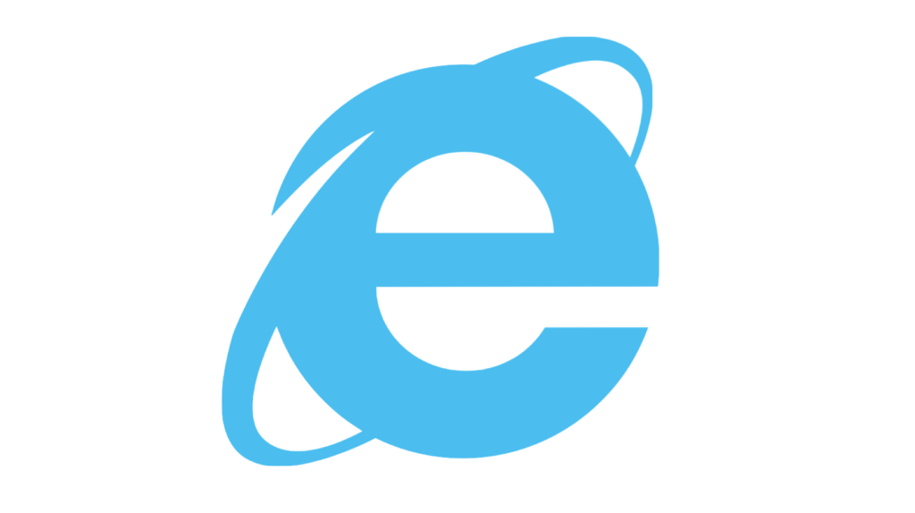 Logo Internet Explorer sur Fond Blanc // Source : Numerama