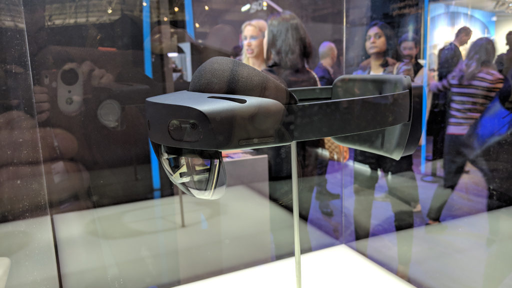 Le HoloLens 2 au Mobile World Congress // Source : Julien Cadot pour Numerama