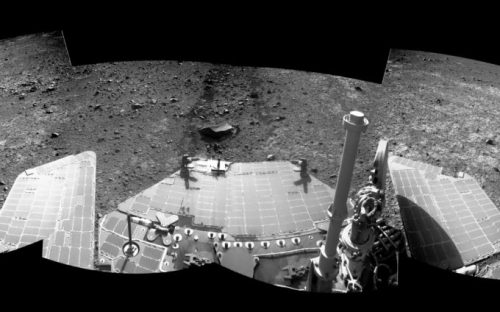 Le rover Opportunity. // Source : Flickr/CC/Kevin Gill (photo recadrée)