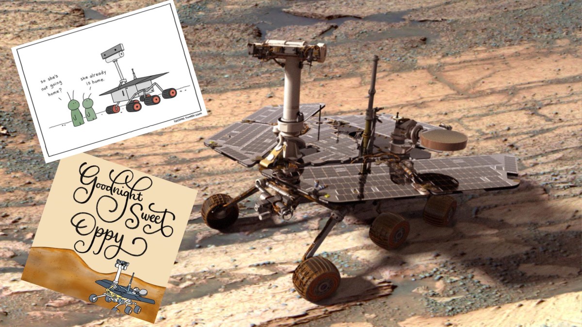 Opportunity. // Source : Wikimedia/CC/NASA/JPL-Solar System Visualization Team (photo recadrée)/ Liz Climo / craftyphysicist