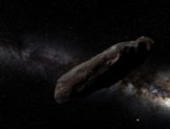 Oumuamua. // Source : Wikimedia/CC/Interpott.nrw Unser Kosmos (photo recadrée)