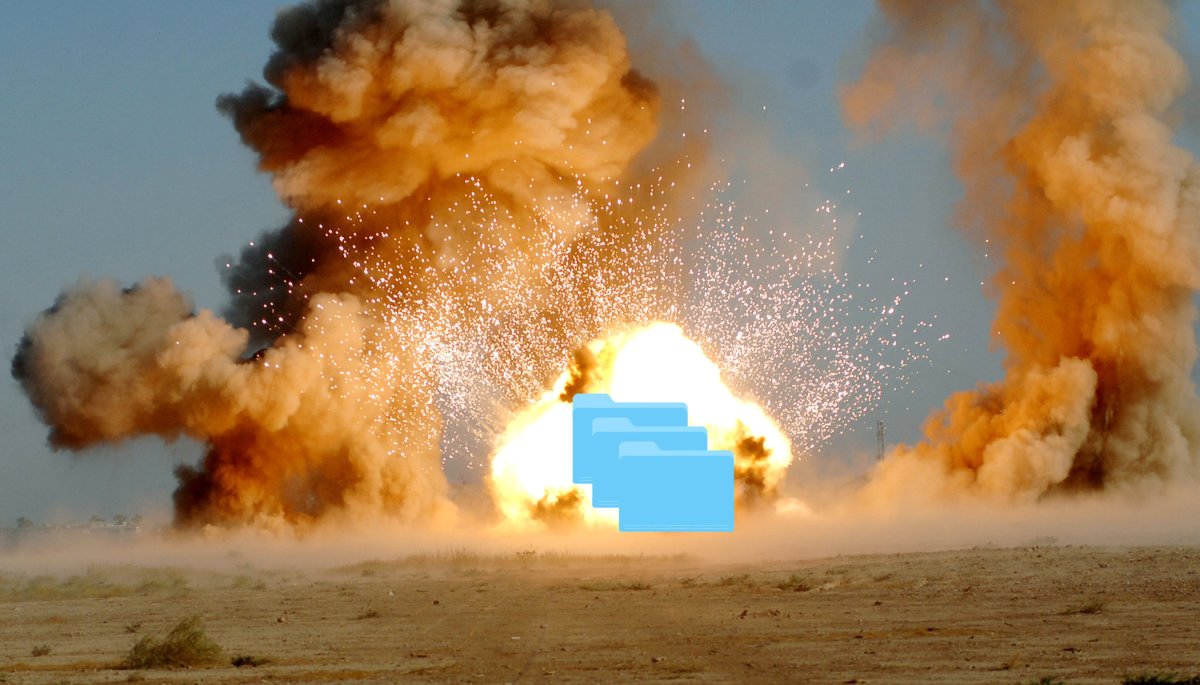 Explosive ordnance disposal technicians from the 332nd Expeditionary Civil Engineer Squadron conduct a controlled detonation Sept. 30, 2009, at Joint Base Balad, Iraq.  EOD technicians are responsible for the disposal of all unexploded ordnance on the base. (U.S. Air Force photo/Senior Airman Christopher Hubenthal)