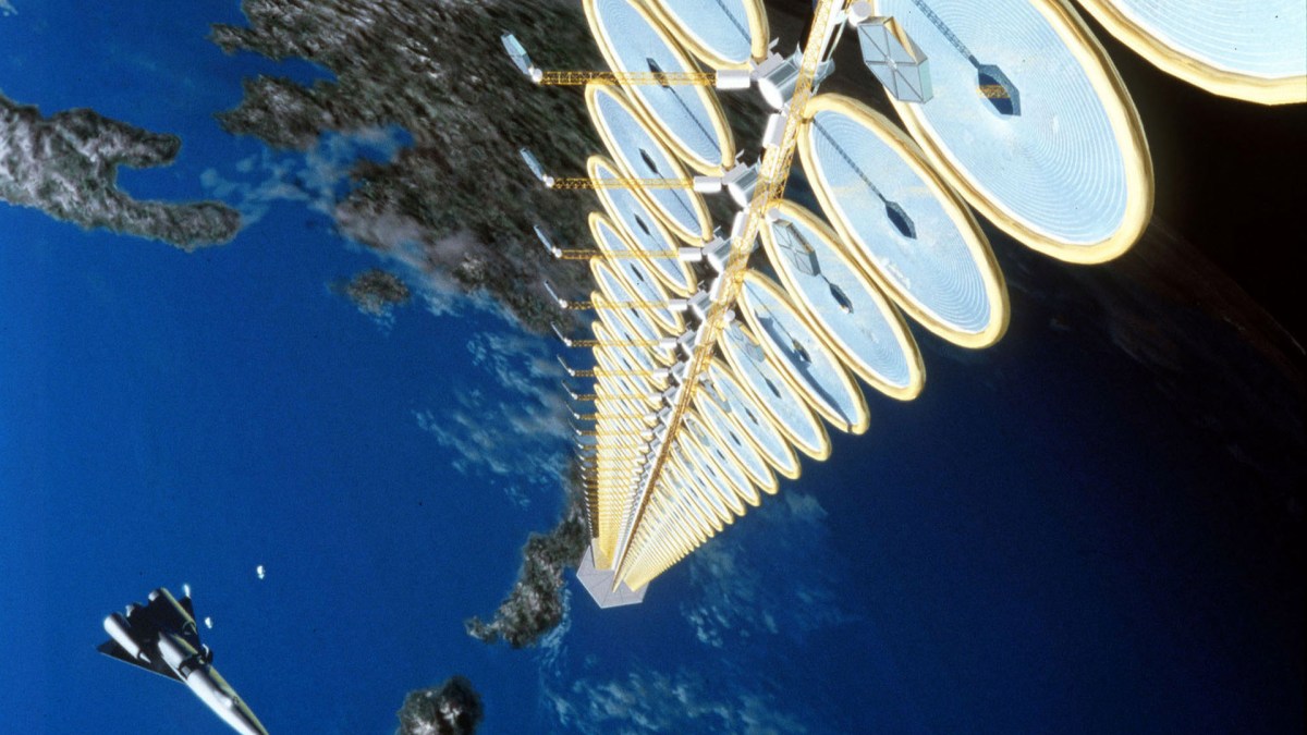 Une station solaire orbitale. // Source : Wikimedia/CC/Nasa (photo recadrée)