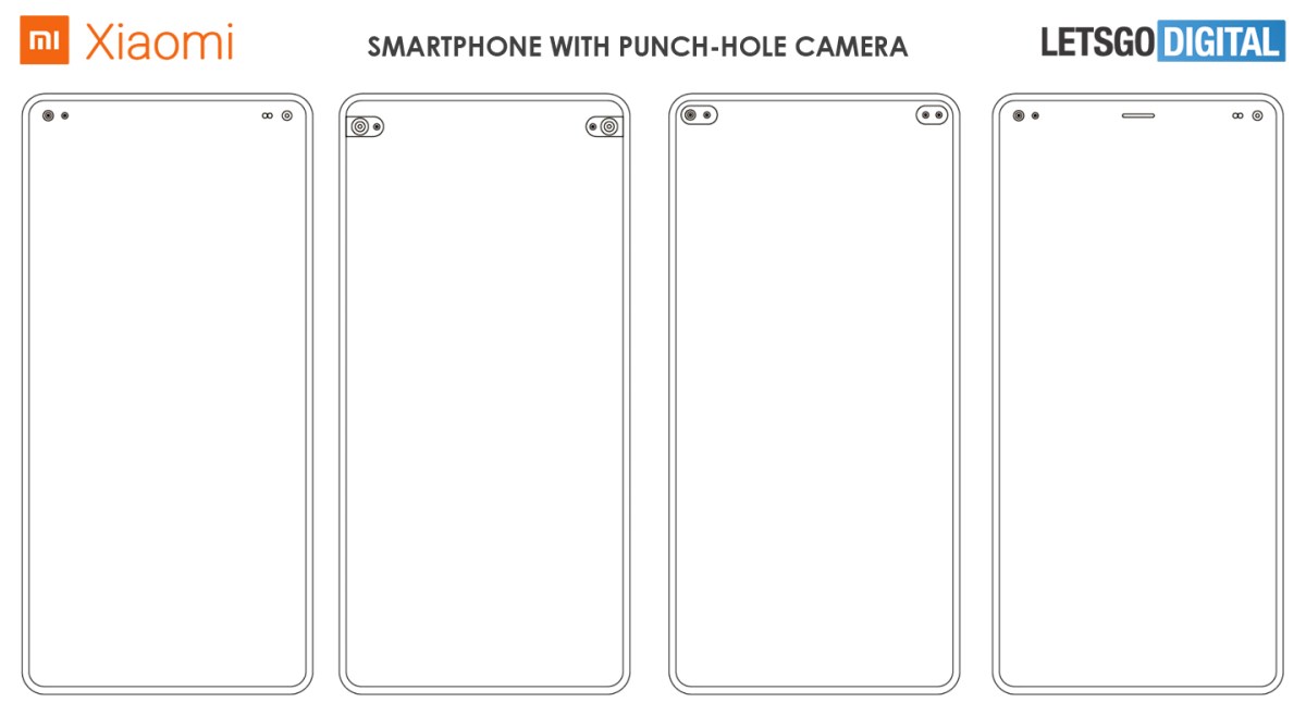 Les exemples de brevets déposés par Xiaomi, sélectionnés par LetsDoDigital // Source : letsgodigital