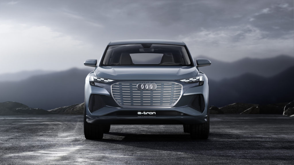 Avant Audi Q4 e-tron concept // Source : Audi Avant Audi Q4 e-tron concept // Source : Audi