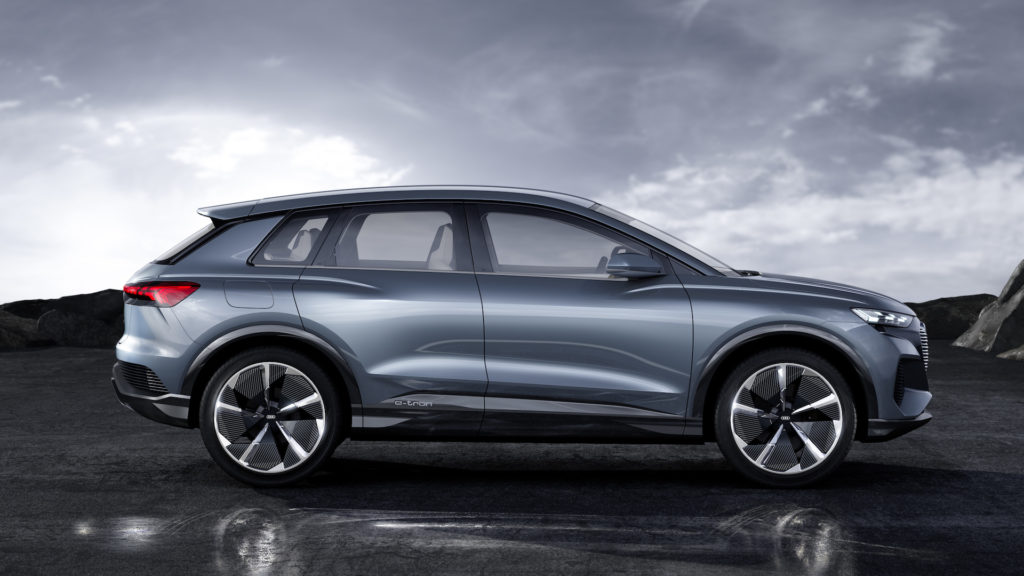 Profil Audi Q4 e-tron concept // Source : Audi Profil Audi Q4 e-tron concept // Source : Audi