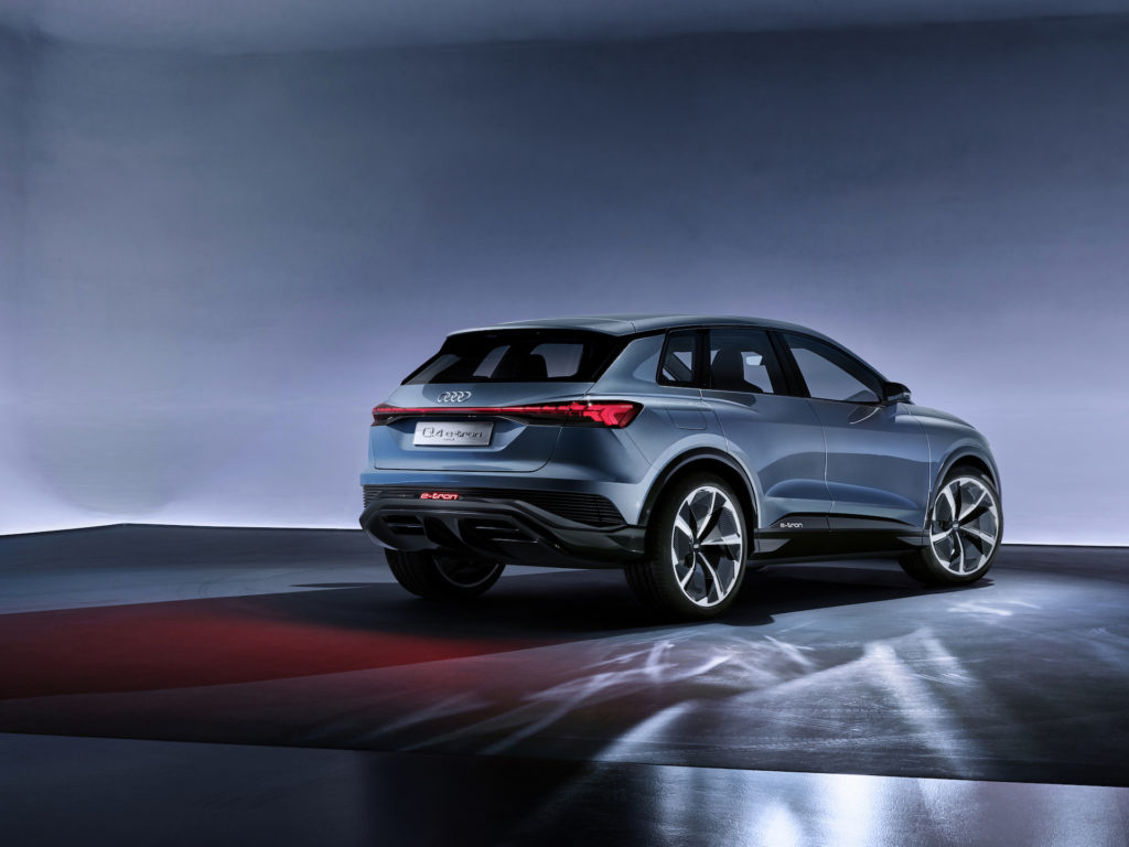 Arrière Audi Q4 e-tron concept // Source : Audi Arrière Audi Q4 e-tron concept // Source : Audi
