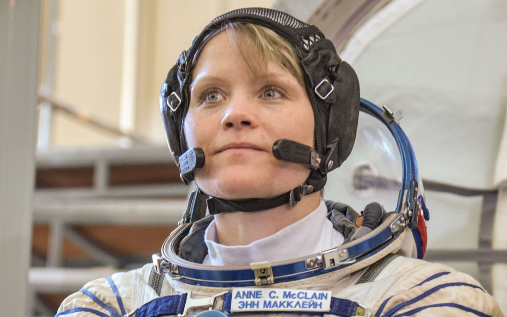 L'astronaute Anne McClain. // Source : Wikimedia/CC/Nasa/Elizabeth Weissinger (photo recadrée)