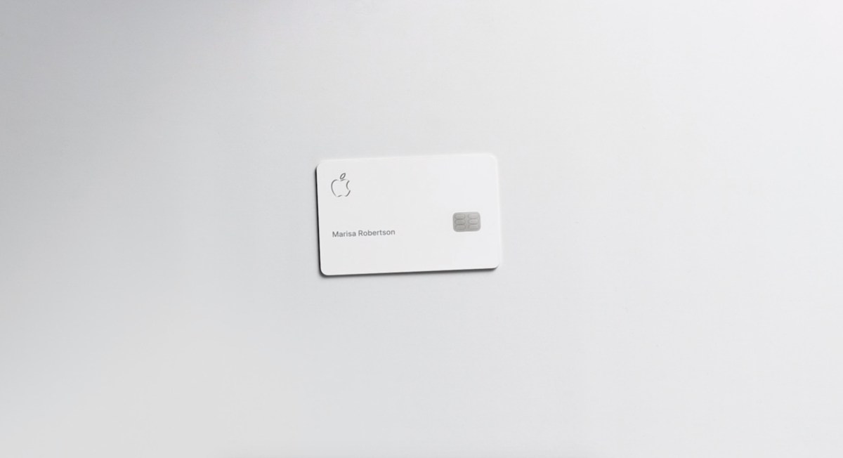 La carte bancaire Apple Card // Source : Capture d'écran Apple