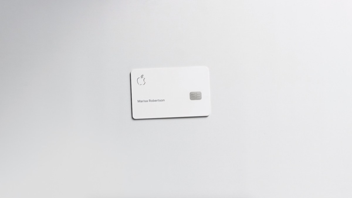 La carte bancaire Apple Card // Source : Capture d'écran Apple