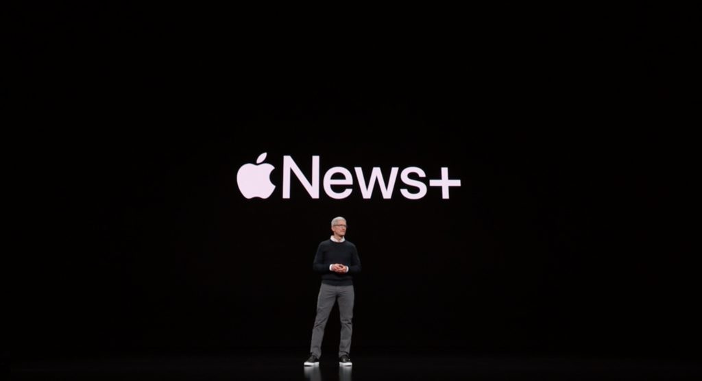 Tim Cook lance Apple News + le 25 mars 2019 // Source : Apple Events