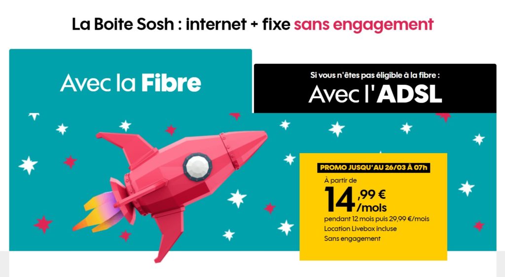 boite sosh fibre adsl num