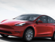 Tesla Model Y rouge // Source : Tesla
