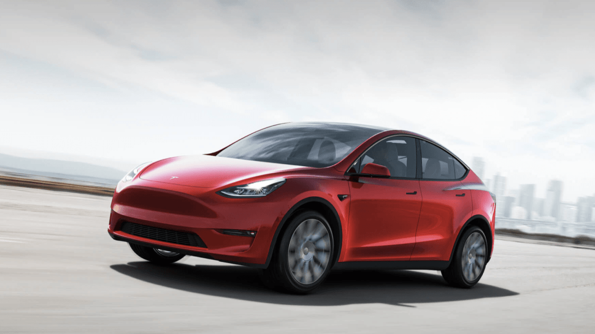 Tesla Model Y rouge // Source : Tesla