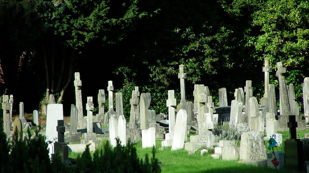 Le cimetière de Wolvercote, où se trouve la tombe des Tolkien. // Source : Willard