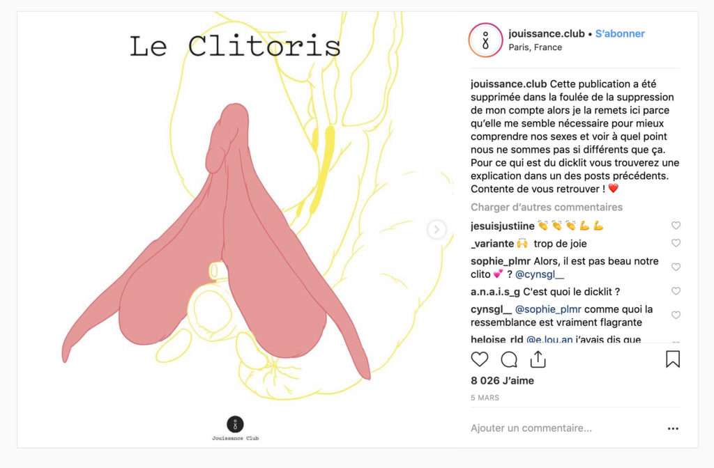 Le clitoris // Source : Jouissance.club